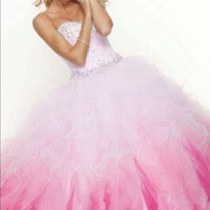 Mori Lee Ombré Ball Gown Prom Dress 14